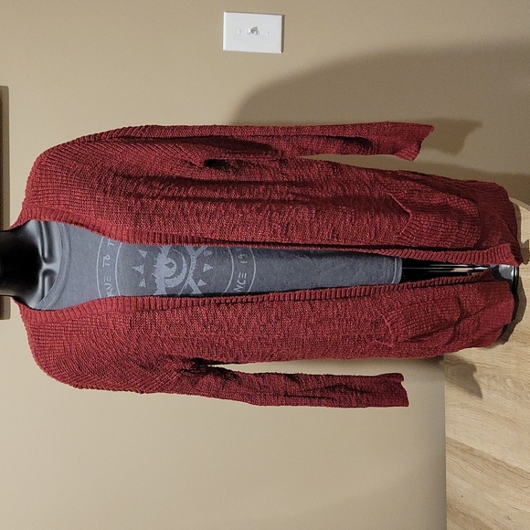 EUC Mossimo Supply Co. Deep Rust Color Cardigan - Picture 1 of 4